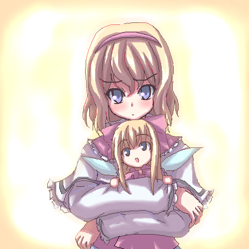 alice margatroid and shanghai doll (touhou) drawn by akiyasu