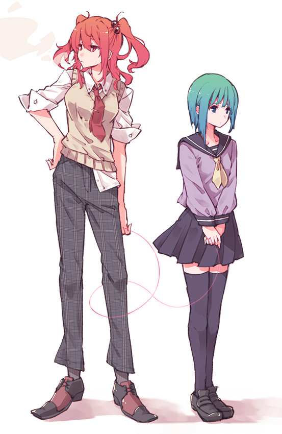 shiki eiki and onozuka komachi (touhou) drawn by kitsune_maru