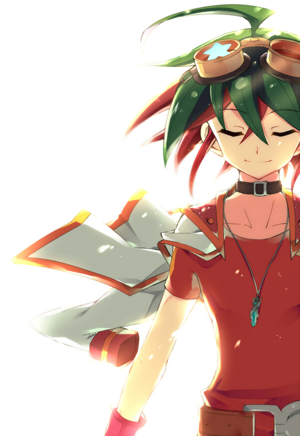 sakaki yuya (yu-gi-oh! and 1 more) drawn by rento_(rukeai)