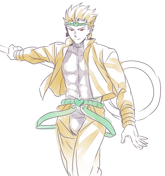gilgamesh and dio brando (fate and 3 more) drawn by zihad
