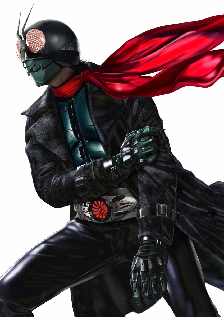 kamen rider 1 (kamen rider and 1 more) drawn by masukudo_(hamamoto_hikaru)
