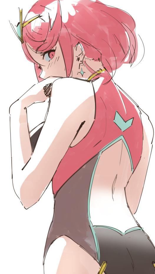 pyra (xenoblade chronicles and 1 more) drawn by skeptycally