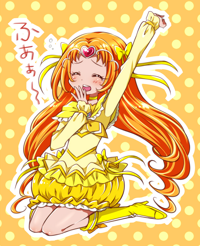 shirabe ako and cure muse (precure and 1 more) drawn by kagami_chihiro