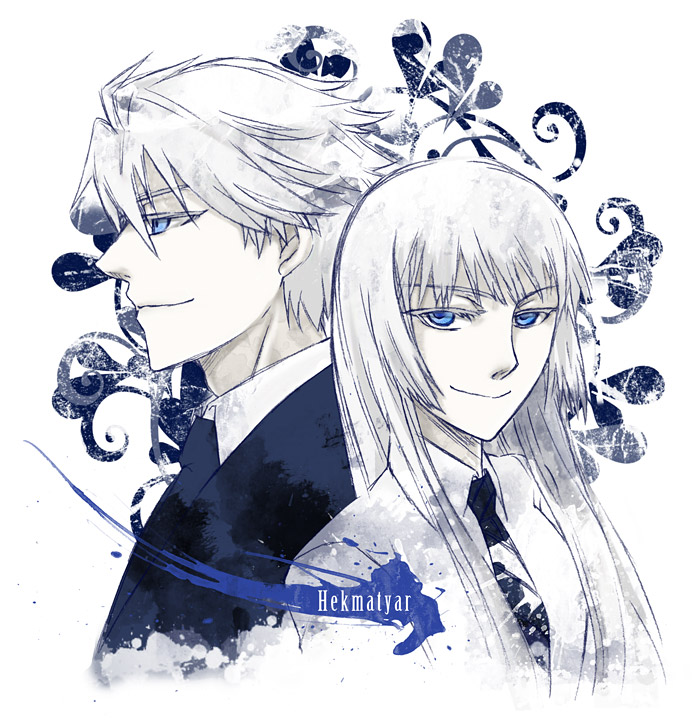 koko hekmatyar and kasper hekmatyar (jormungand) drawn by sio_(rough)