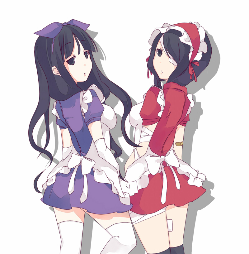 kobushi abiru and itoshiki rin (sayonara zetsubou sensei) drawn by nora_kuro53