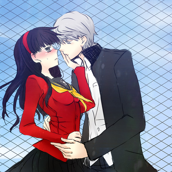 narukami yu and amagi yukiko (persona and 1 more) drawn by fuusuke_(f4989)
