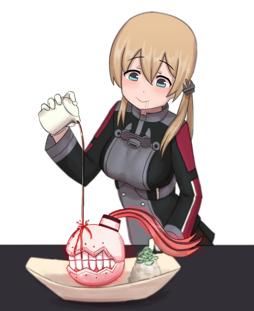 prinz eugen, saratoga, and escort fortress (kantai collection) drawn by misumi_(niku-kyu)