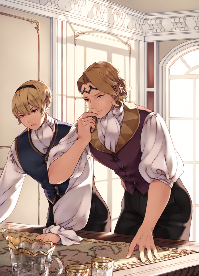 leo and xander (fire emblem and 1 more) drawn by ai-wa