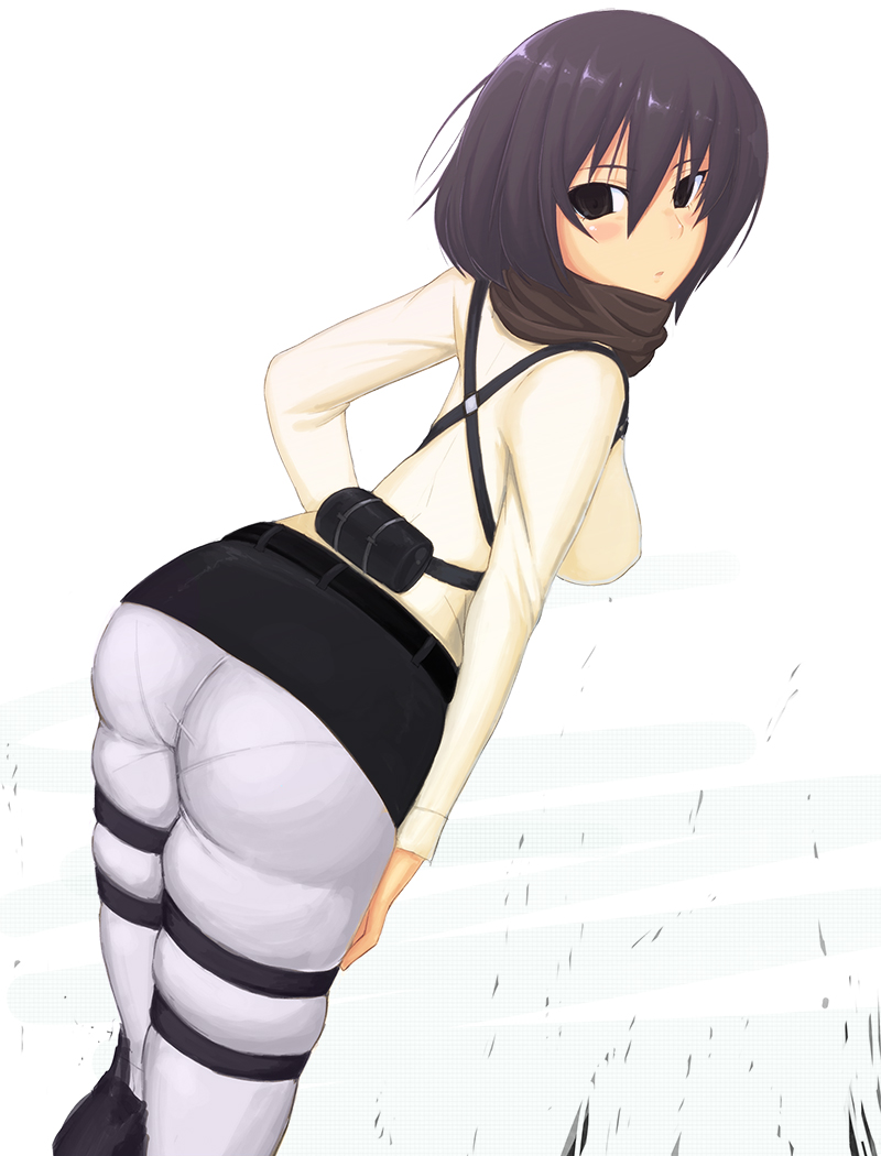 mikasa ackerman (shingeki no kyojin) drawn by reeto_(panama)