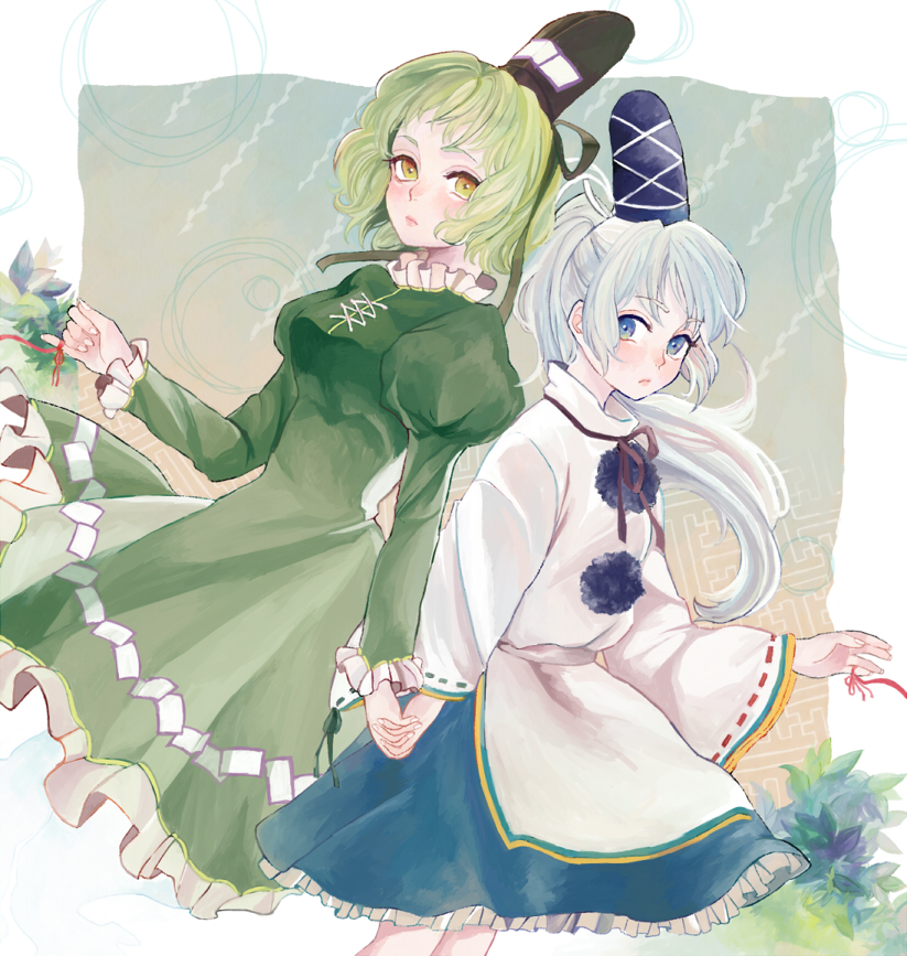 mononobe no futo and soga no tojiko (touhou) drawn by tsugihagi