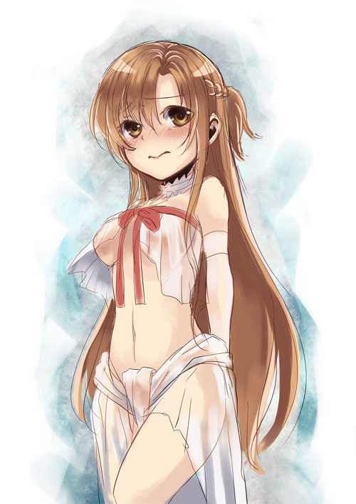asuna and titania (sword art online) drawn by saisou_(2ndere)