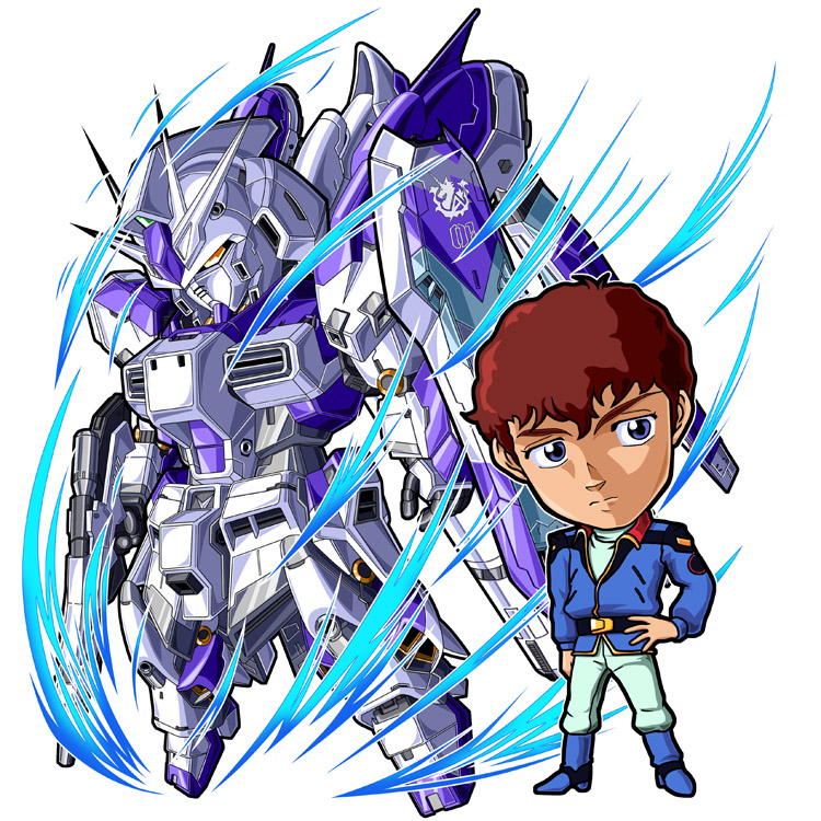 amuro ray and hi-nu gundam (gundam and 3 more) drawn by blueoyster