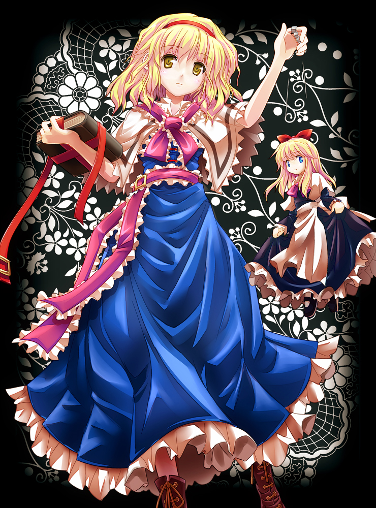 alice margatroid and shanghai doll (touhou) drawn by shirosa