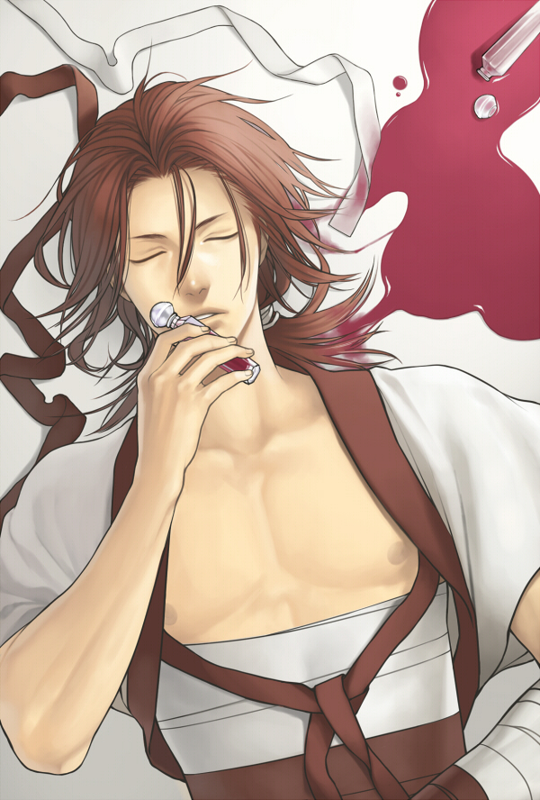 harada sanosuke (hakuouki shinsengumi kitan) drawn by minato_(robin)