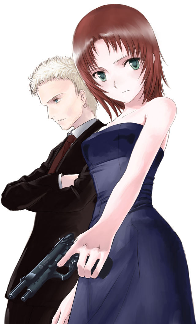 petrushka and alessandro ricci (gunslinger girl) drawn by mocha_(snowflake)