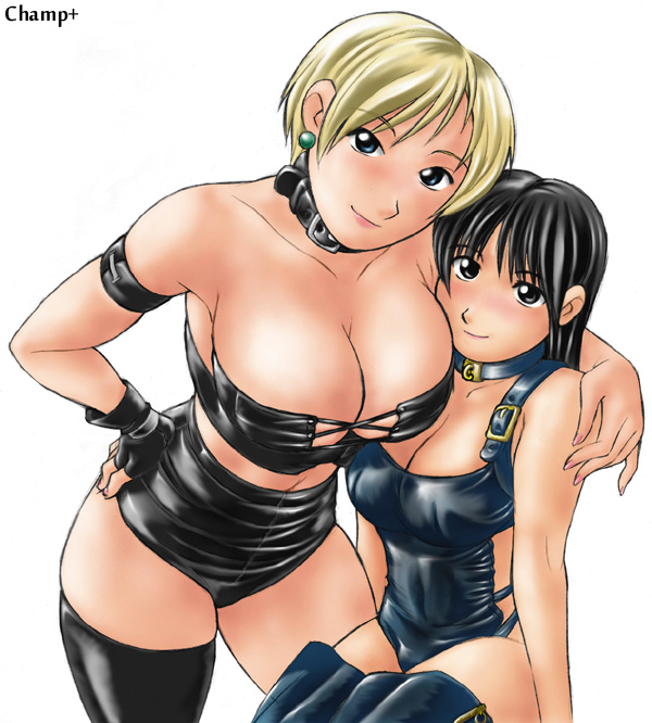 king (the king of fighters and 2 more) drawn by champ+