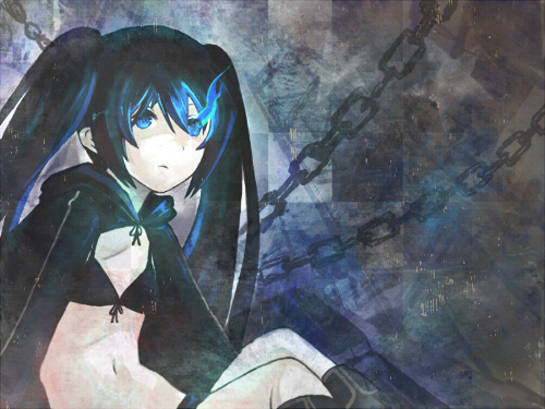 black rock shooter (black rock shooter) drawn by shirororokuroro