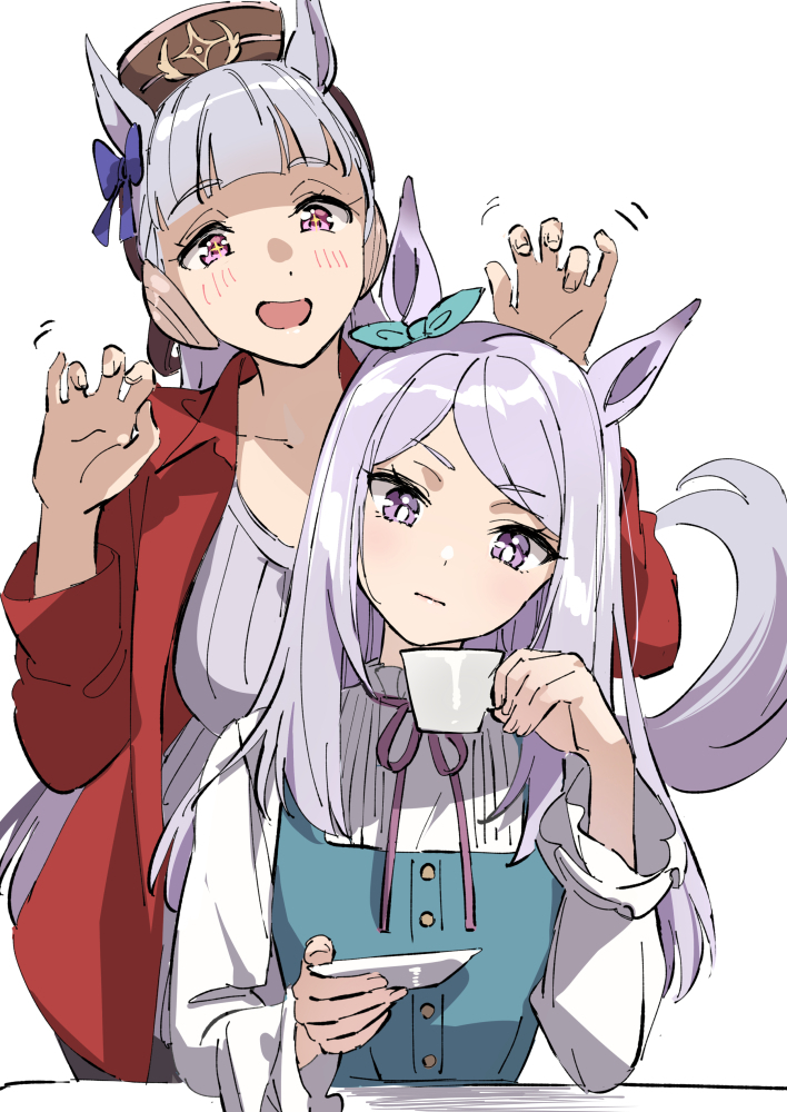 gold ship and mejiro mcqueen (umamusume) drawn by taromarun