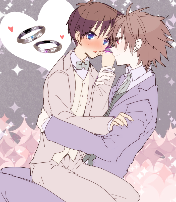 ikari shinji and nagisa kaworu (neon genesis evangelion) drawn by pegu_(sokokunatoriumu)