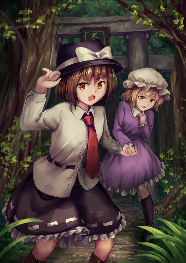 usami renko and maribel hearn (touhou) drawn by ookashippo
