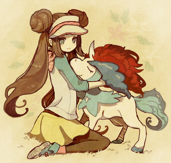 rosa and keldeo (pokemon and 1 more) drawn by tasuku_(bixbite)