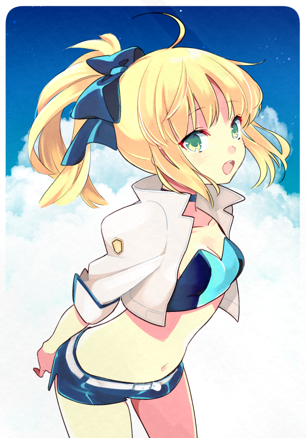 artoria pendragon and saber (fate and 1 more) drawn by 87banana