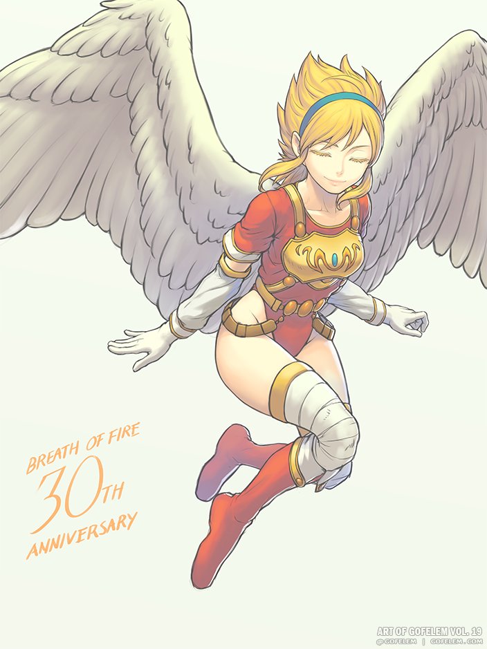 nina (breath of fire and 1 more) drawn by gofelem
