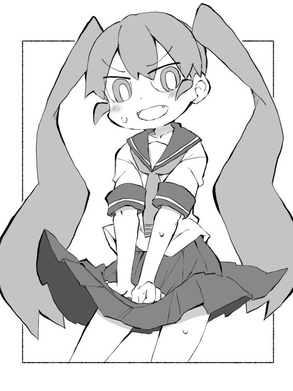 ueno (ueno-san wa bukiyou) drawn by zubatto_(makoto)