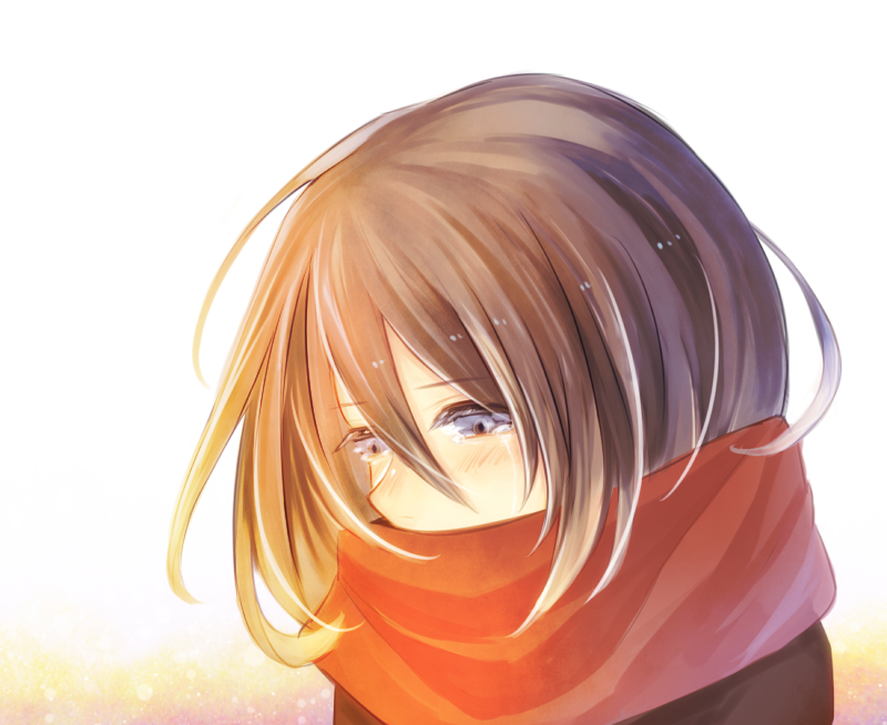 mikasa ackerman (shingeki no kyojin) drawn by mei_fuumi