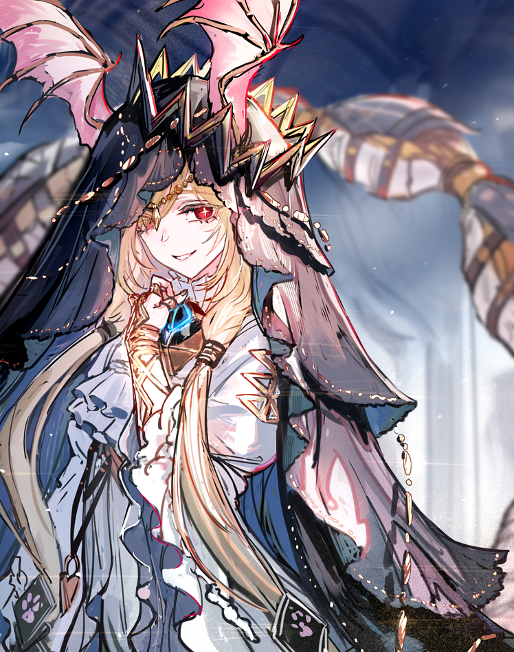 unnamed manticore girl (arknights) drawn by ryuuzaki_ichi