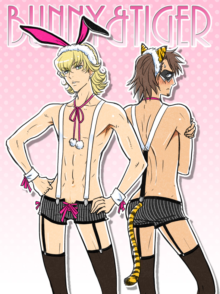 barnaby brooks jr. and kaburagi t. kotetsu (tiger & bunny) drawn by gin_dou