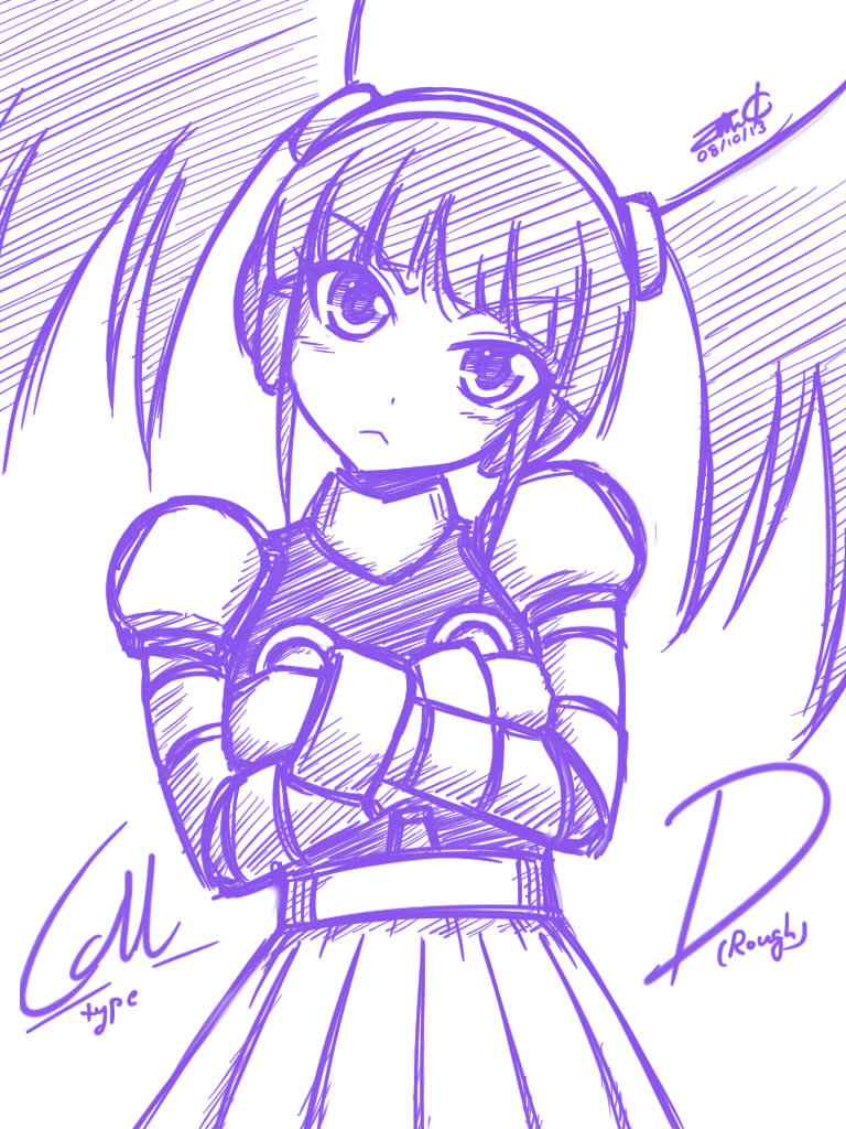 call and call d (mighty no. 9) drawn by zilhouette