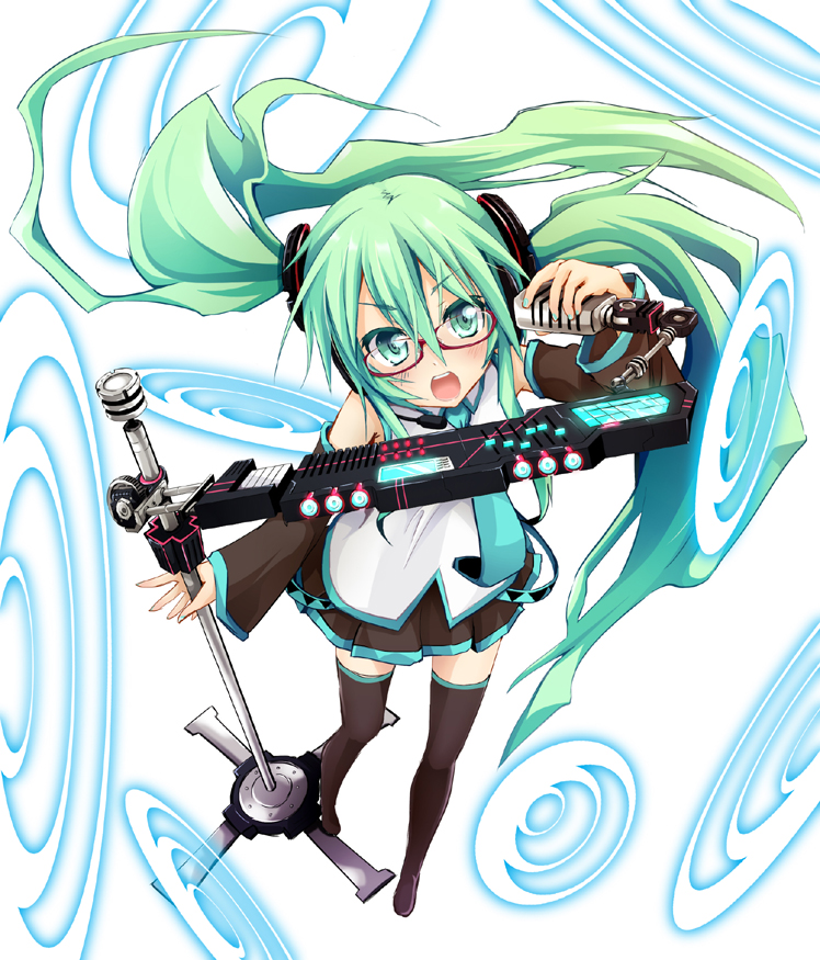 hatsune miku (vocaloid) drawn by kuroneko_no_toorimichi and ogami_kazuki