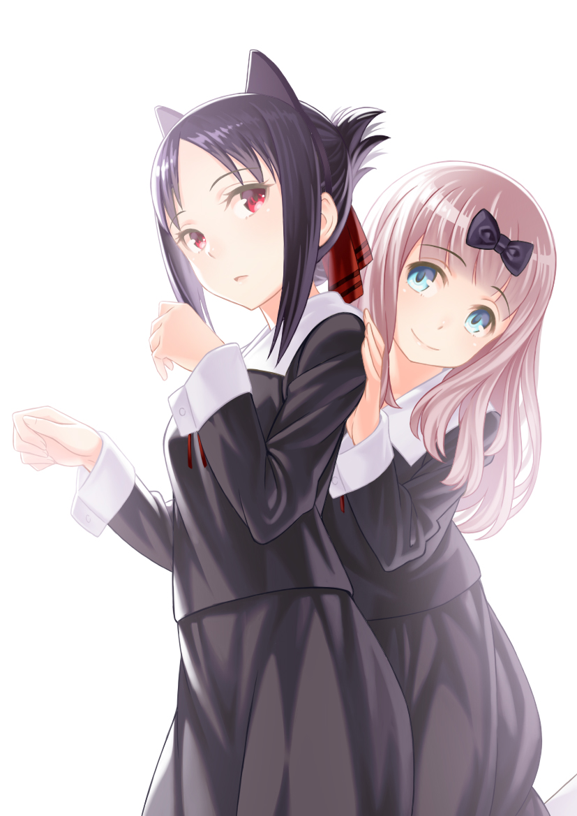 shinomiya kaguya and fujiwara chika (kaguya-sama wa kokurasetai ~tensai-tachi no renai zunousen~) drawn by porikeracchou