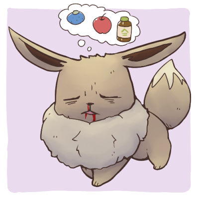 eevee (pokemon and 1 more) drawn by boke-chan