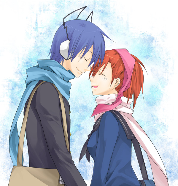 tanigawa yuzu and protagonist (devil survivor and 1 more) drawn by makoto_(truechild)