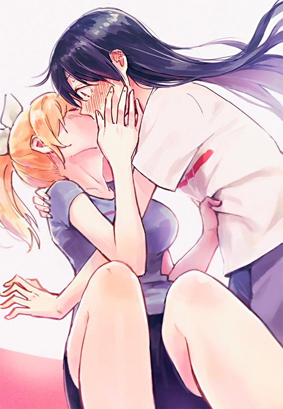 sonoda umi and ayase eli (love live! and 1 more) drawn by yukiiti