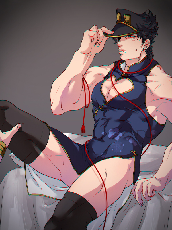 kujo jotaro and dio brando (jojo no kimyou na bouken and 1 more) drawn by less_end