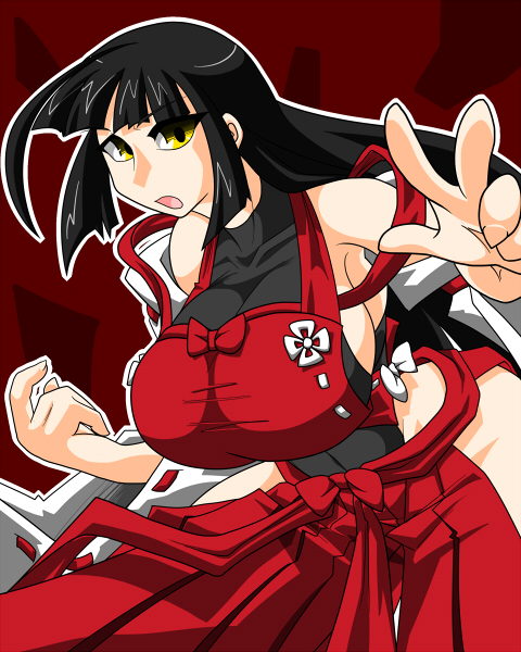 sendai hakurei no miko (original and 2 more) drawn by satsubashi_genha