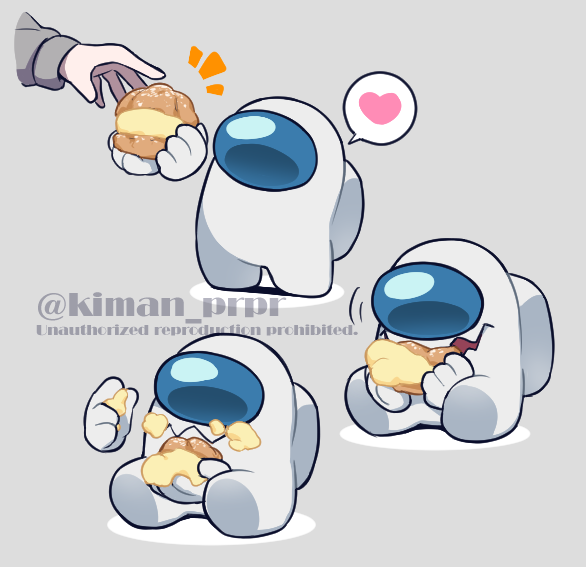 white, impostor, and they (original and 1 more) drawn by kiman