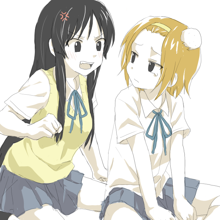 akiyama mio and tainaka ritsu (k-on!) drawn by ronti