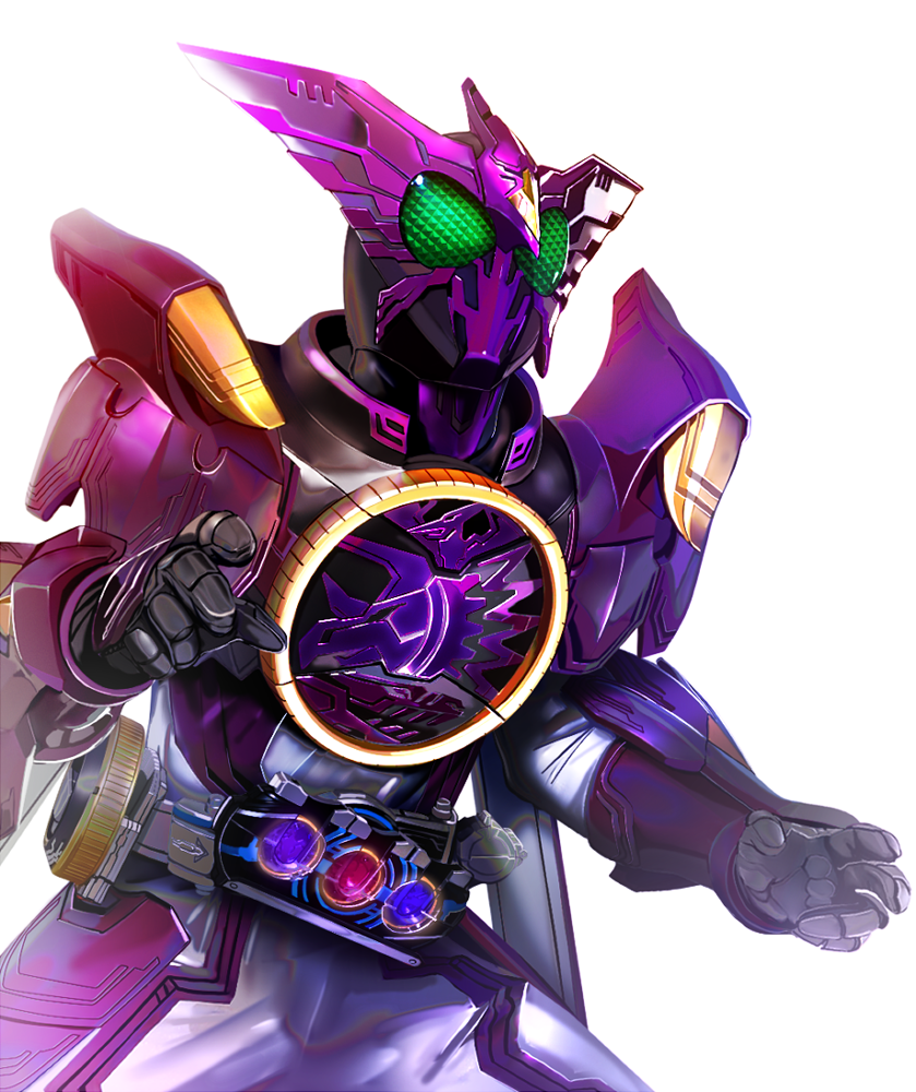 kamen rider ooo and putotyra (kamen rider and 1 more) drawn by masukudo_(hamamoto_hikaru)