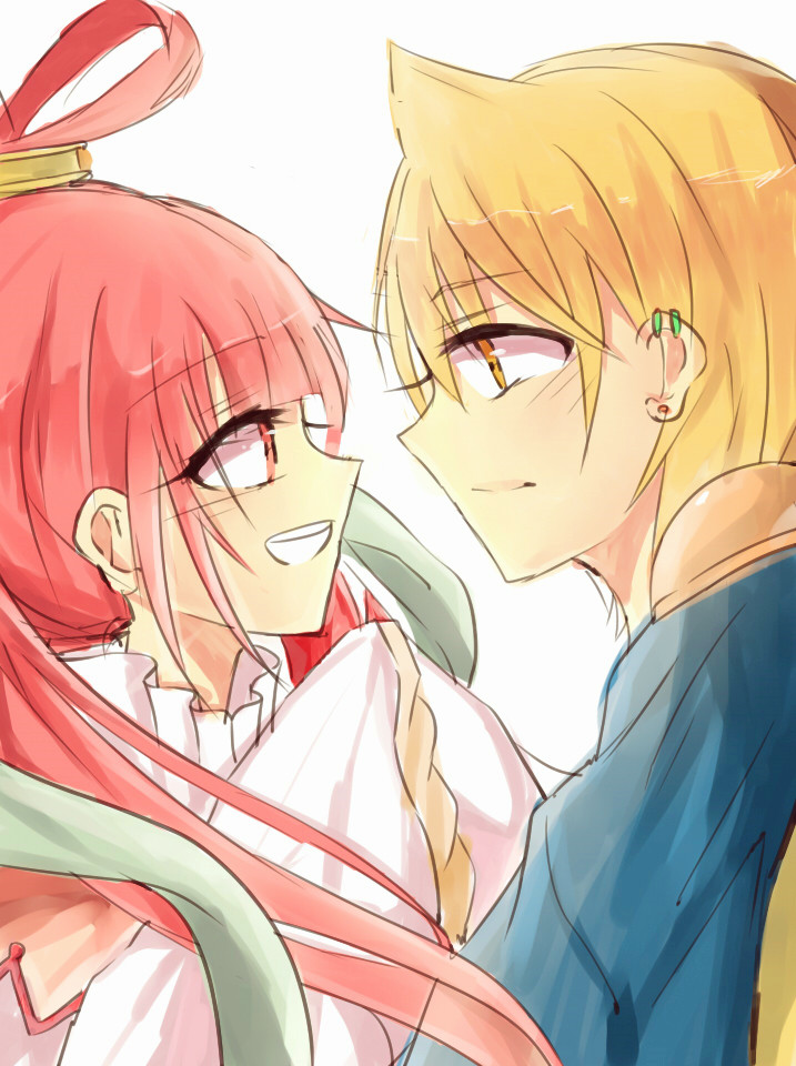 alibaba saluja and ren kougyoku (magi the labyrinth of magic) drawn by mikan_art