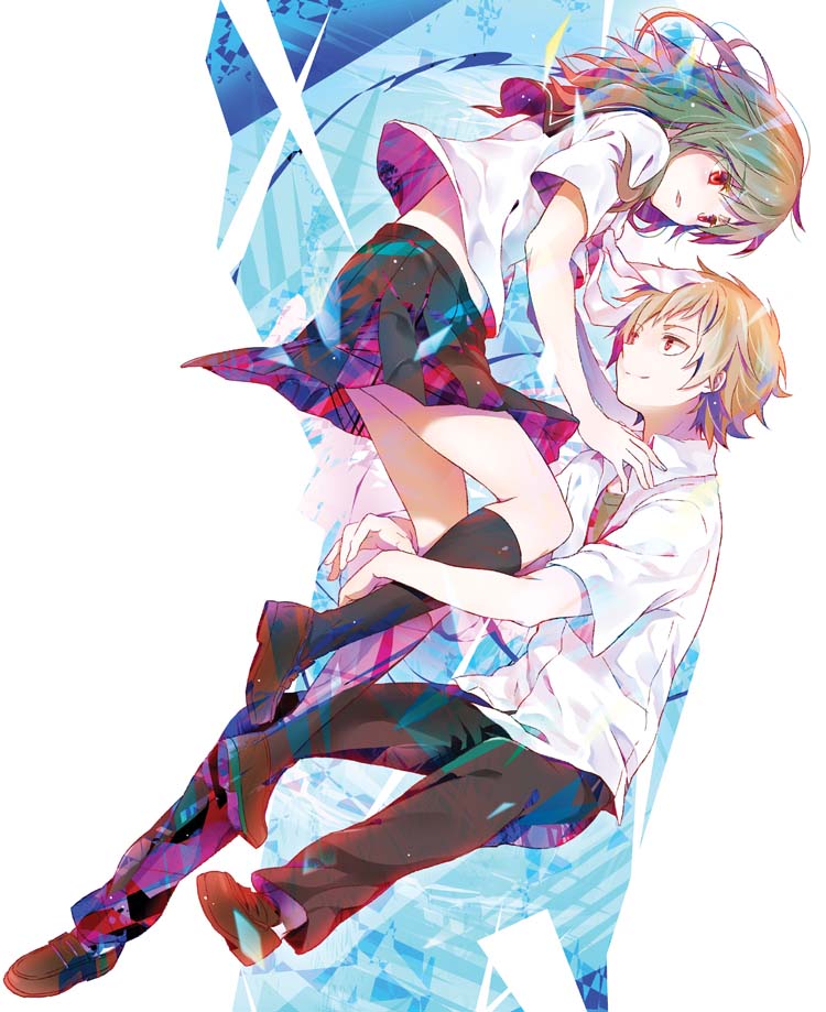 kido tsubomi and kano shuuya (kagerou project) drawn by chikaya