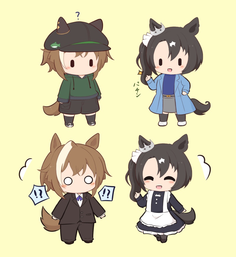 cheval grand and satono crown (umamusume) drawn by gomashio_(goma_feet)