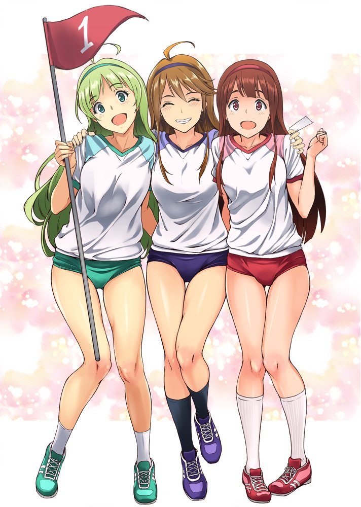 tokoro megumi, tanaka kotoha, and shimabara elena (idolmaster and 1 more) drawn by nishi_(count2.4)