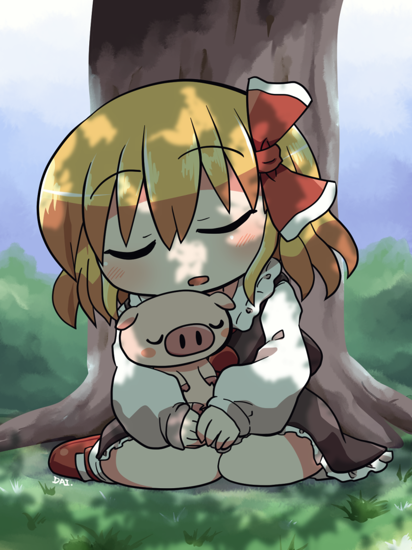 rumia (touhou and 1 more) drawn by rokugou_daisuke