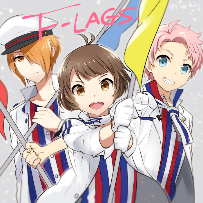 akizuki ryo, kabuto daigo, and tsukumo kazuki (idolmaster and 1 more) drawn by kikuchi_mataha