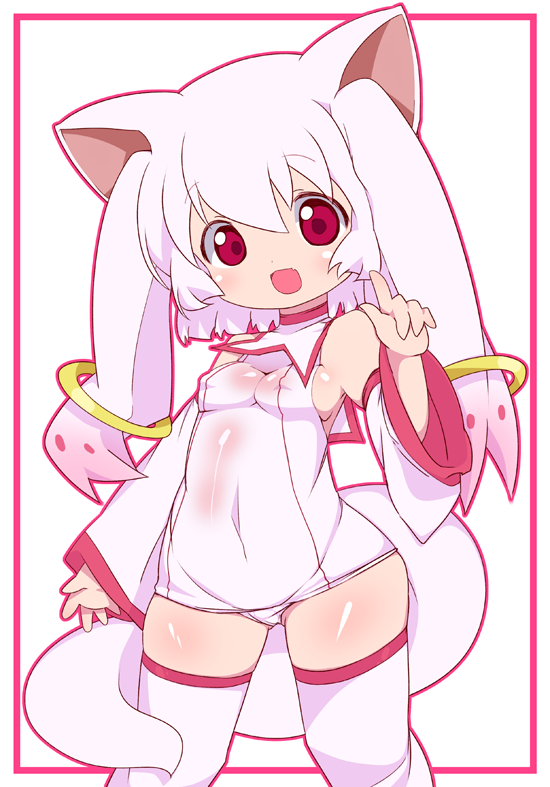 kyubey (mahou shoujo madoka magica) drawn by meiro_(yuu)