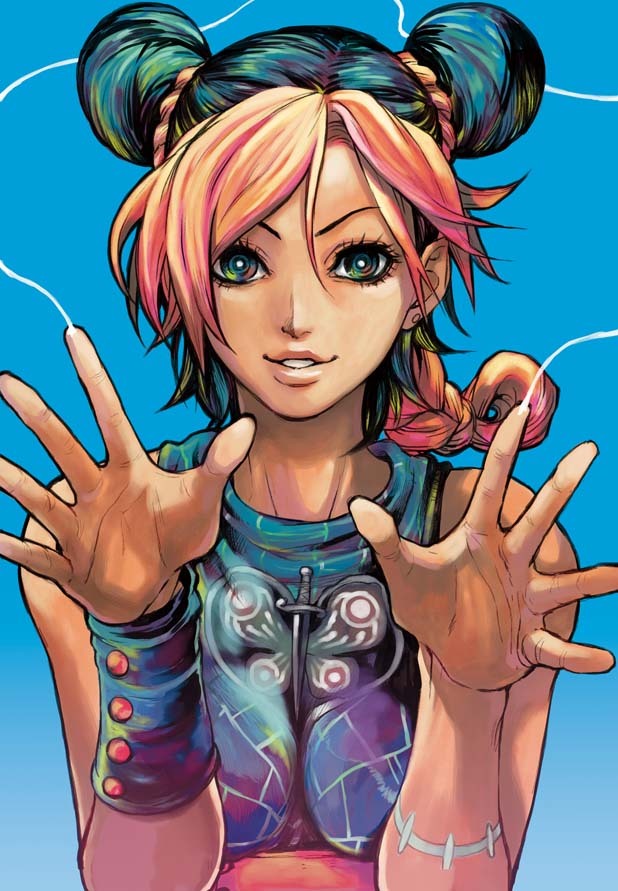 kujo jolyne (jojo no kimyou na bouken and 1 more) drawn by mahito_(tranjistor)